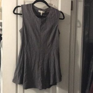 Grey peplum tank